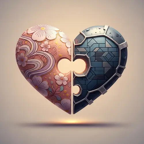 Perfectly Fitting Eastern Asian Female and Western Male Hearts