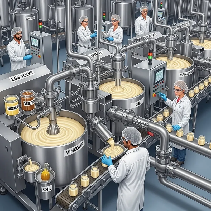Industrial Mayonnaise Production: Factory Process Overview
