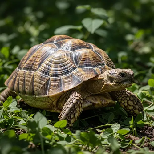 풀타입 육지 거북: Nature's Resilient Wanderer