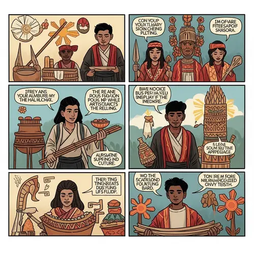 Filipino Culture Comic Strip: Vibrant Folklore Illustrations