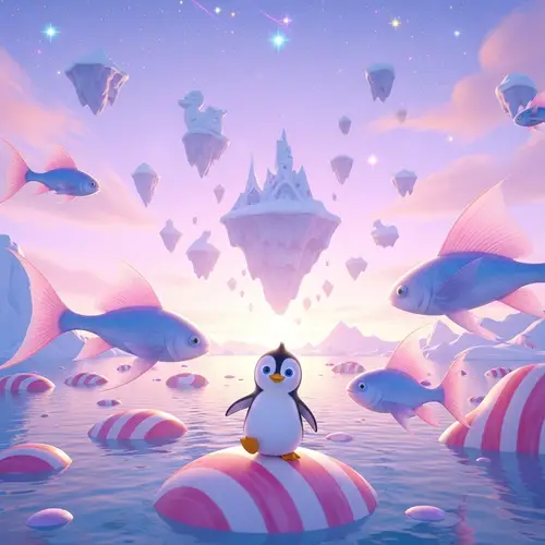 Whimsical Penguin Art: Joy in Surreal Landscapes