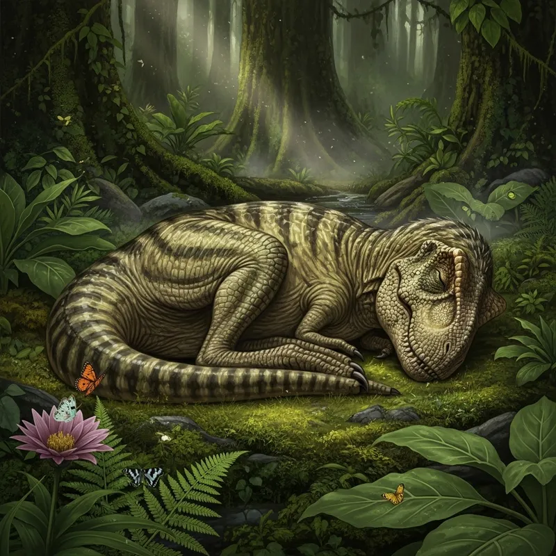 Sleeping Dinosaur - Uncover Ancient Discovery