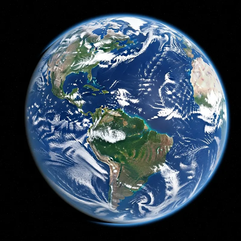 Stunning Earth Illustration from Space Stunning Earth Illustration from Space