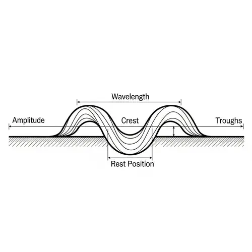 Transverse Wave Parts Explained - Illustration