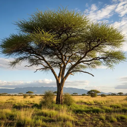 Breathtaking Acacia Tree in Arid Savannah