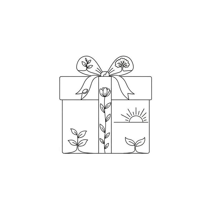Simple Gift Shape Drawing: Importance of Life Design