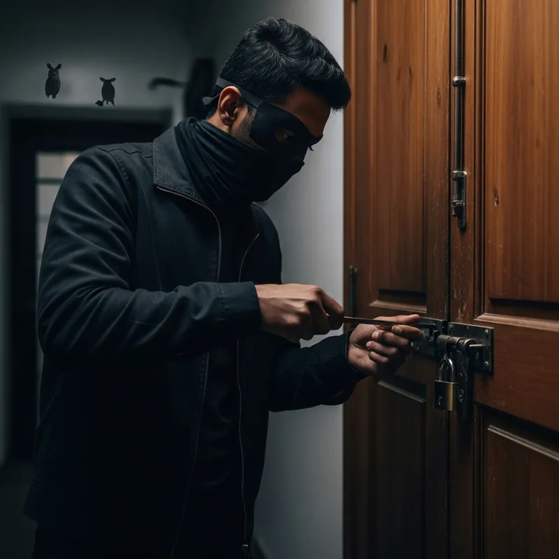 A South Asian Man Stealing: A Mysterious Scene