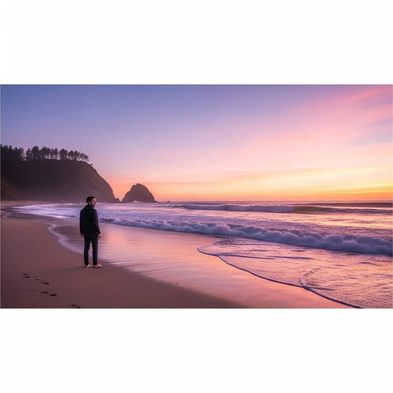 Serene Beach Sunset in Pink & Orange | Soft Pastel Colors Serene Beach Sunset in Pink & Orange | Soft Pastel Colors