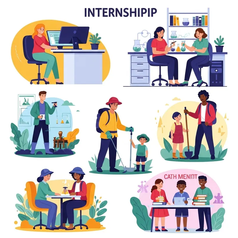 Modern and Colorful High School Internships for Students