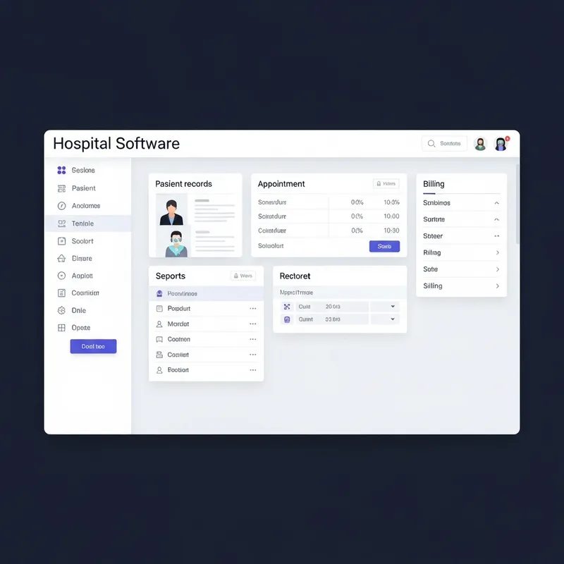 Hospital Software Minimalist Design | User-Friendly