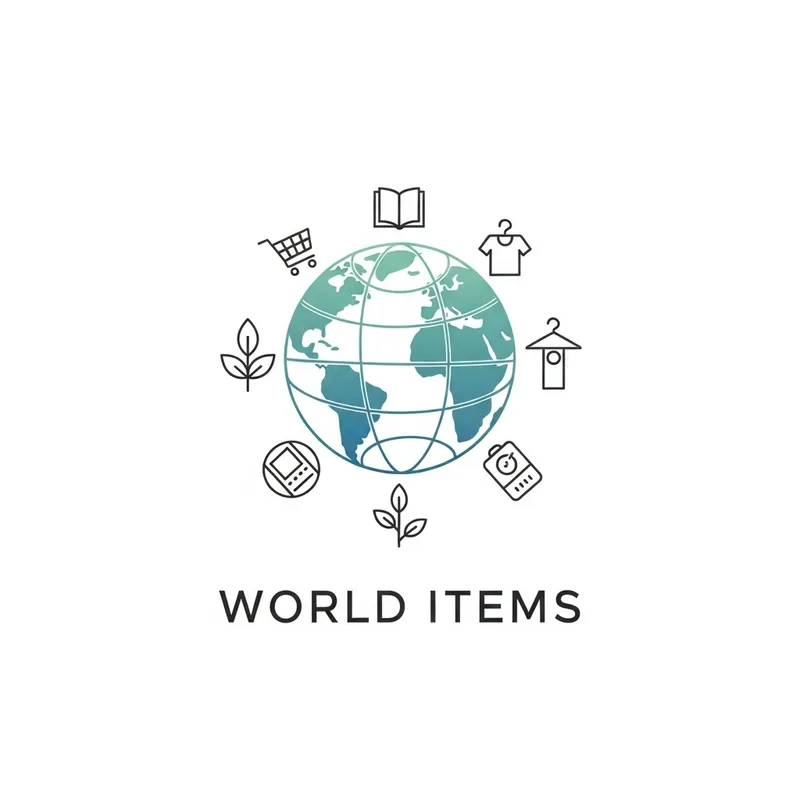 Stylish Logo Design for World Items Store Stylish Logo Design for World Items Store