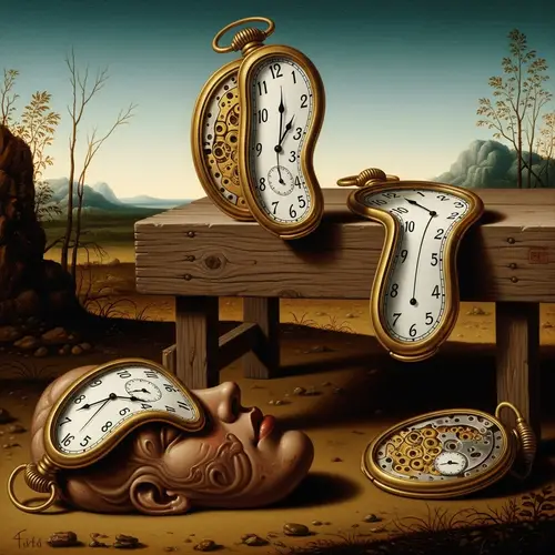 Surreal Interpretation of Time: Artistic Landscape