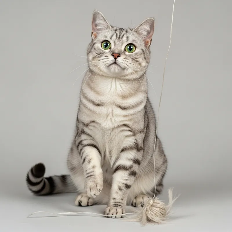 Playful American Shorthair Cat: A Curious Companion
