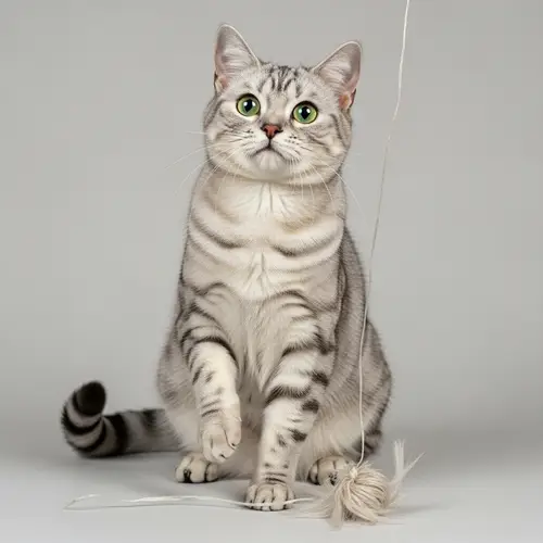 Playful American Shorthair Cat: A Curious Companion