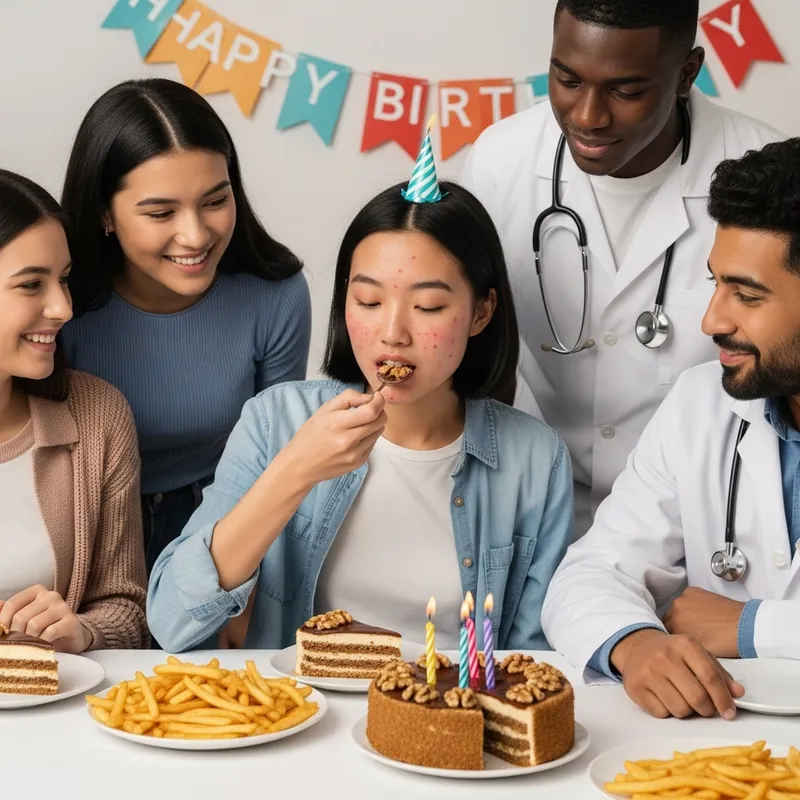Allergic Reaction at Birthday Party - Adolescent Rushed to Doctor