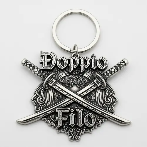 Doppio Filo Katana Keychain | Premium Metal Design