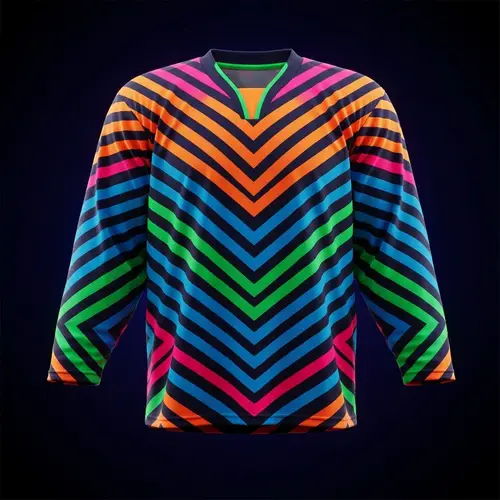 Neon Ice Hockey Shirt - Bold Colors & Striking Design