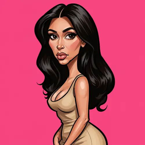 Kim Kardashian Caricature Art