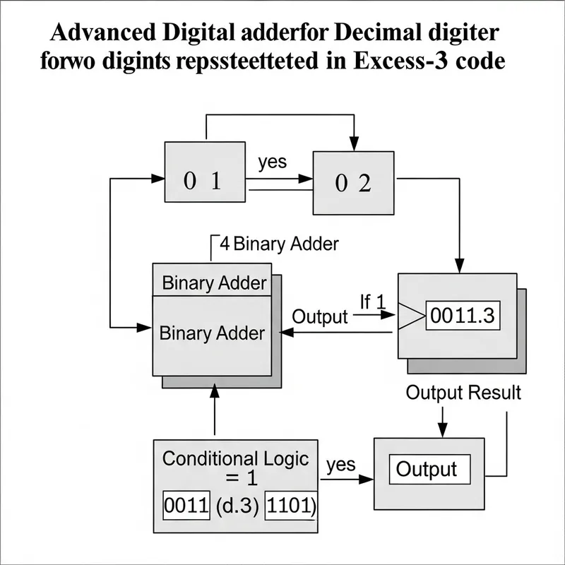 Decimal Adder in Excess-3 Code | Binary Adder Implementation