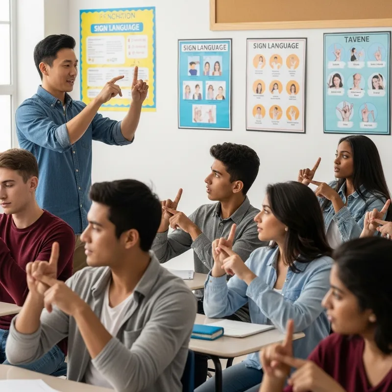 Diverse Sign Language Learning in Inclusive Environment