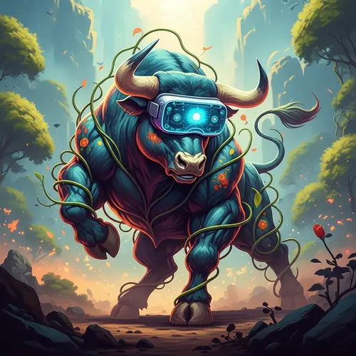 Virtual Reality Bull: Navigating Real and Digital Worlds