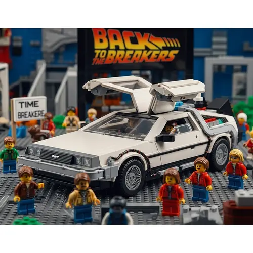 Back to the Future LEGO Scene - Time Breakers