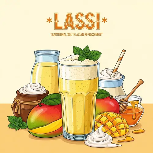Traditional South Asian Refreshment: Exquisite Lassi Banner
