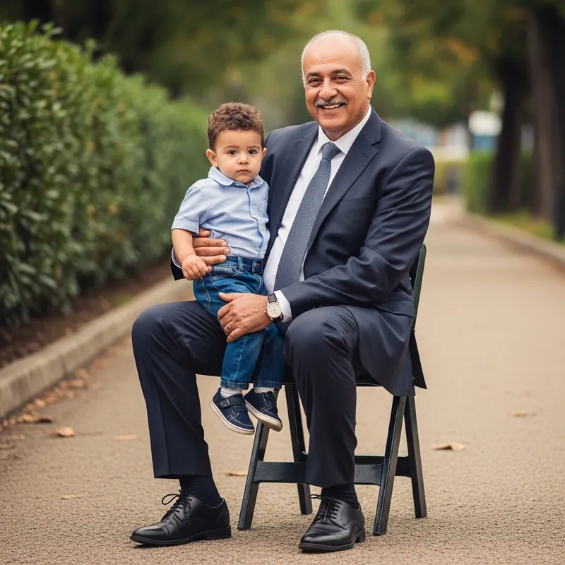 Middle-Eastern Father Figure in Regalia | Expressions of Joy & Pride