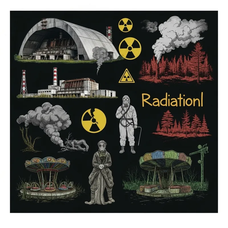 Chernobyl Radiation Impact Infographic | Ecosystem Devastation Chernobyl Radiation Impact Infographic | Ecosystem Devastation
