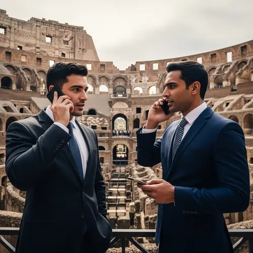 Salesmen in Action: Intense Conversations in the Colosseum