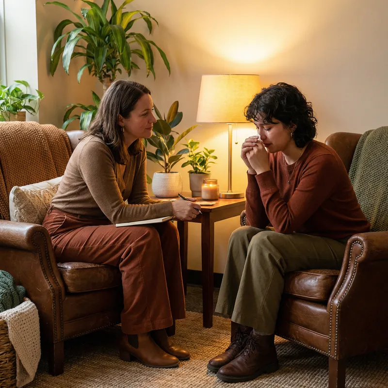 Cozy Intimate Therapy Session for Emotional Healing