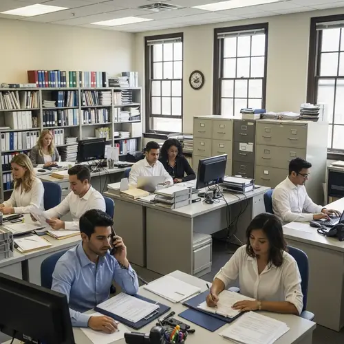 Public Administration Office: Multicultural Staff at Work