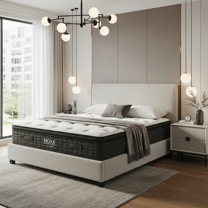 Modern Interior with Plush Mattress | Neutral Color Scheme