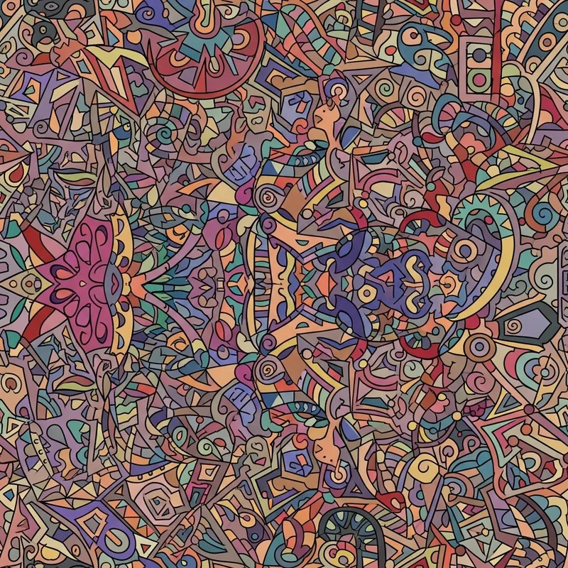 Abstract Colorful Pattern Design: Vẽ Bing Ching Abstract Colorful Pattern Design: Vẽ Bing Ching