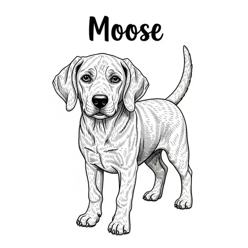 Detailed Image of Moose: Friendly Dog with Short Hair