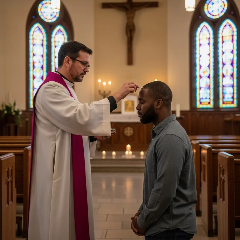 Pastor Anoints Black Man with Holy Oil Pastor Anoints Black Man with Holy Oil