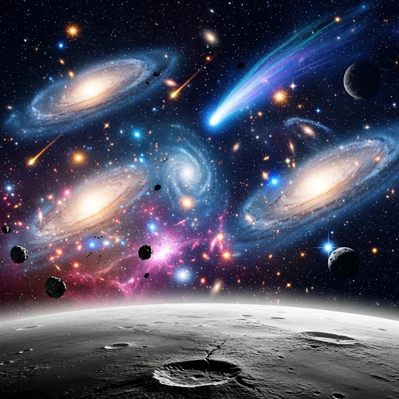 Exploring Cosmic Galaxies and Nebulae in the Night Sky