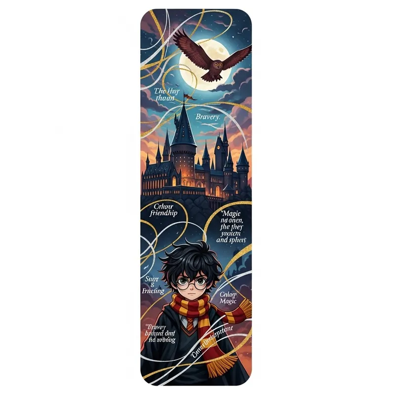 Harry Potter Bookmark Design | Inspirational Quotes & Magic