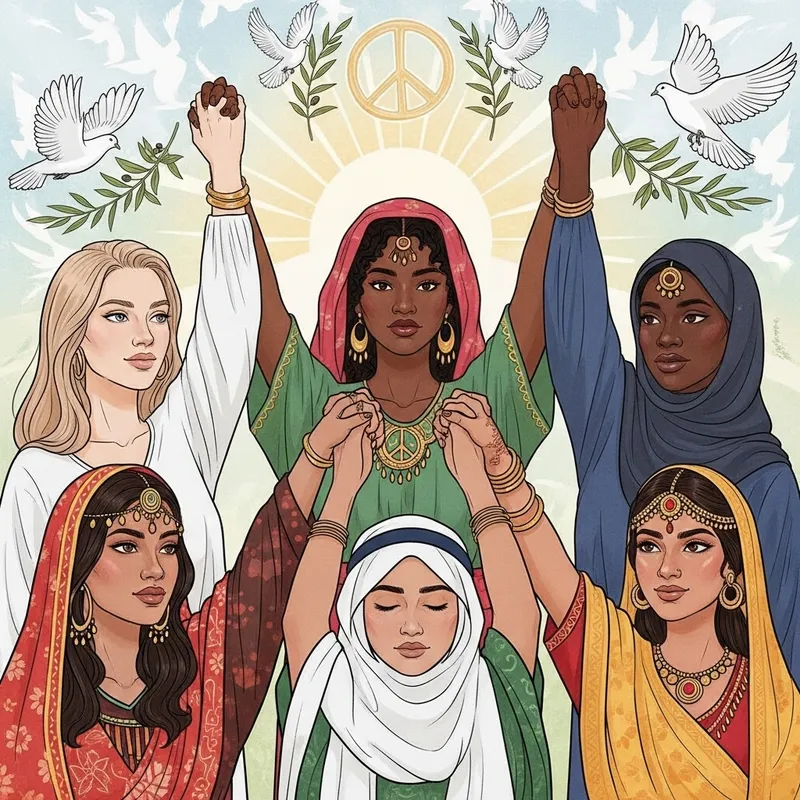 Diverse Women Unity Poster | Multicultural Respect & Equality