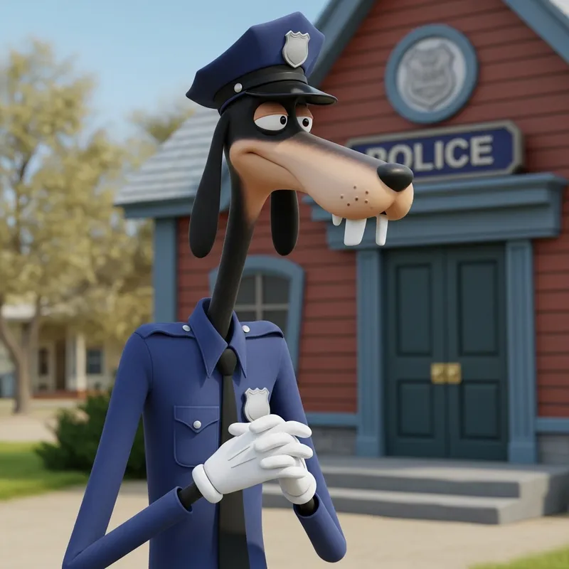 Disney Goofy Police Costume | Anthropomorphic Dog Cosplay