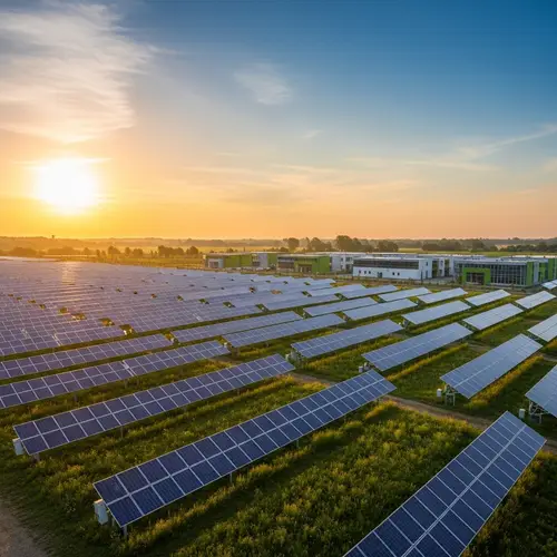 Modern Solar Park: Synergy of Technology and Nature