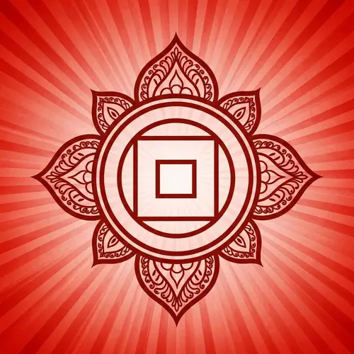 Modern Root Chakra Symbol - Symbolizing Stability & Security