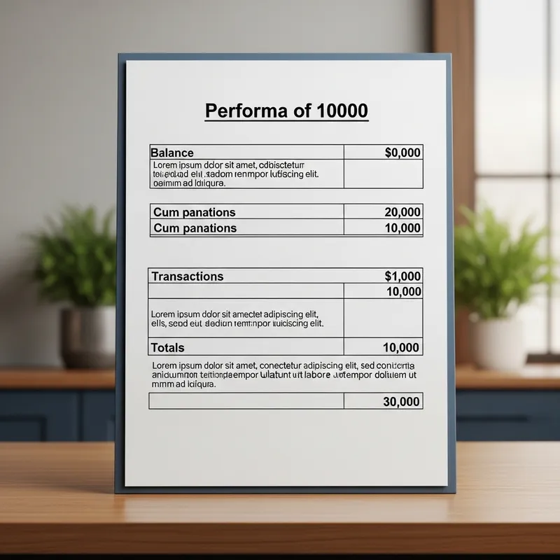 Generate Performa of 10000: Detailed Financial Statement