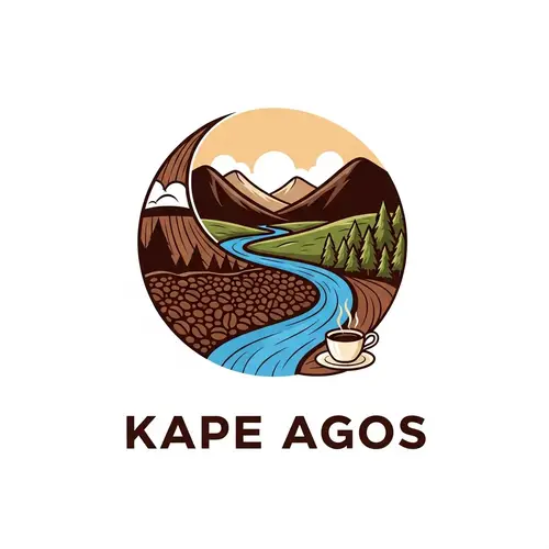 Captivating 'Kape Agos' Coffee Shop Logo Design | Warm & Inviting