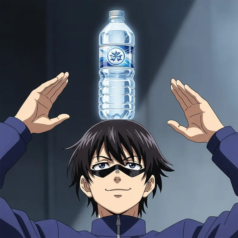 Anime Water Bottle Balancer - Stylish Superiority and Expressive Eyes