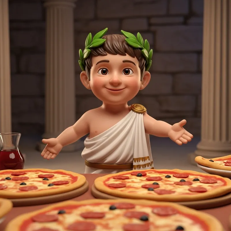 Charming Little Caesar Invites You to Enjoy Delectable Pizza