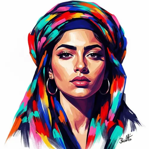 Vibrant Abstract Expressionism: Cultural Identity Art