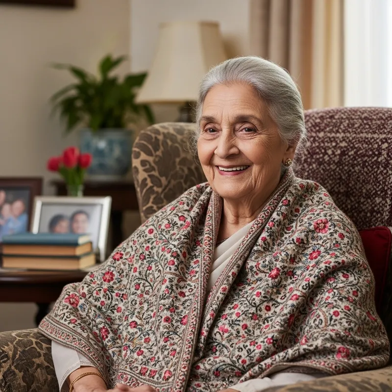 Sweet Grandmother Portrait with Beautiful Hairstyle | Heartwarming Smile