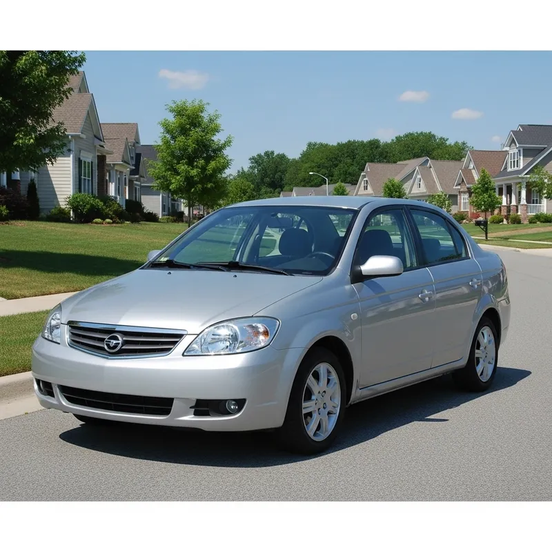 Sleek Silver Kia Rio Car | Compact Design Sleek Silver Kia Rio Car | Compact Design