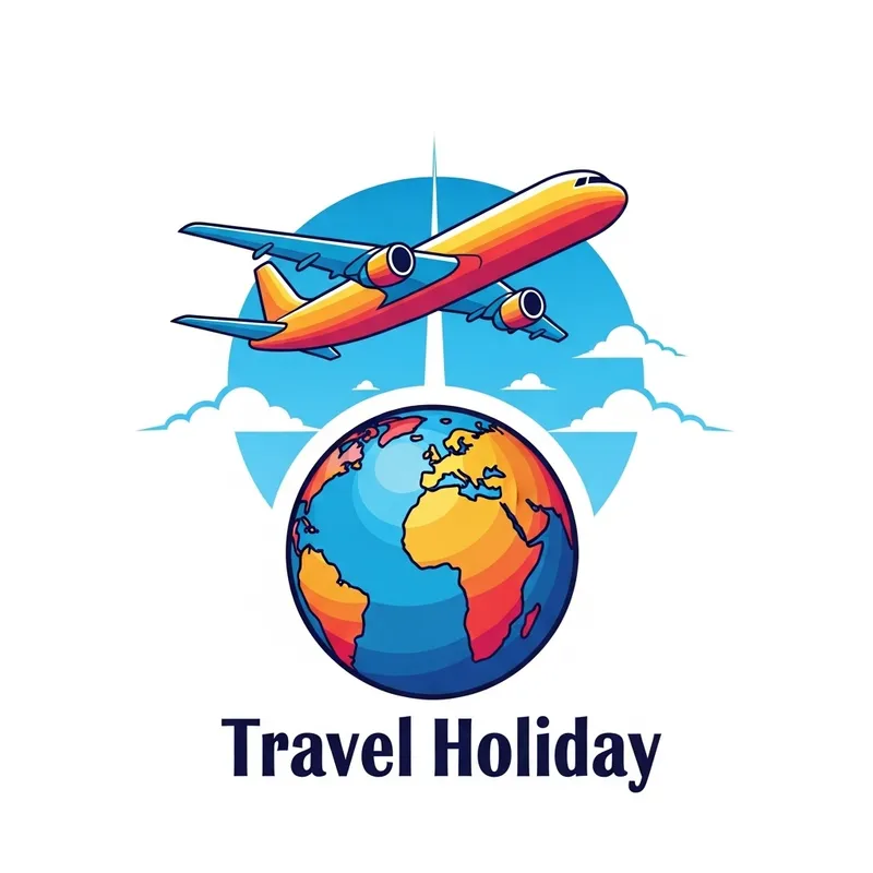 Create a Vibrant Travel Holiday Logo